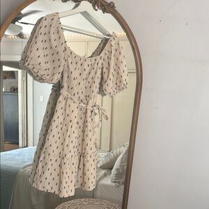 Elegant Puff Sleeve Mini Dress